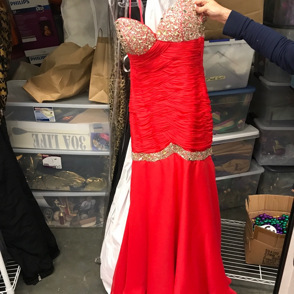 Coral Ritzee evening dress